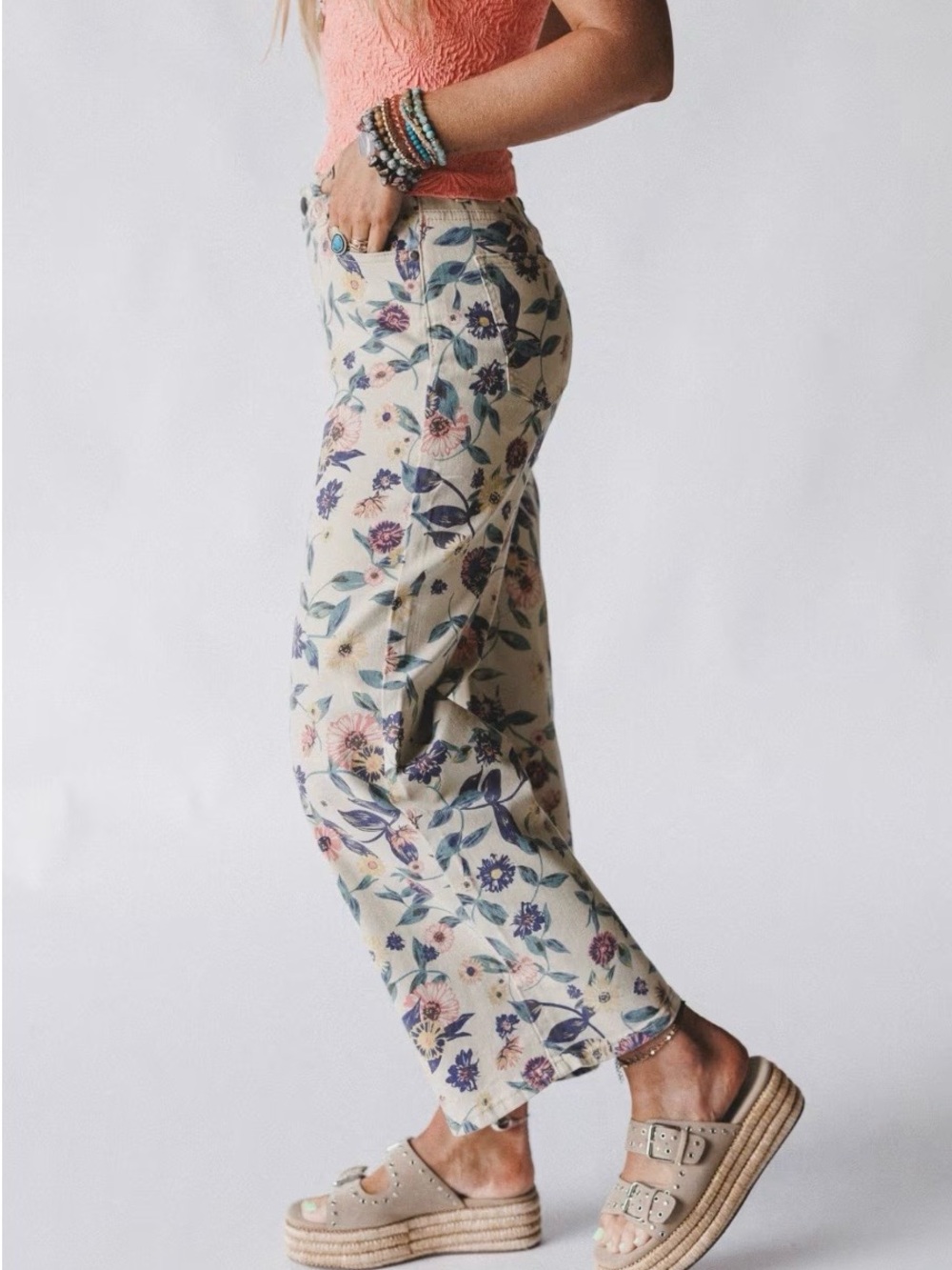 Three Birds Nest Botanical Garden Pants - Picture 3 of 7